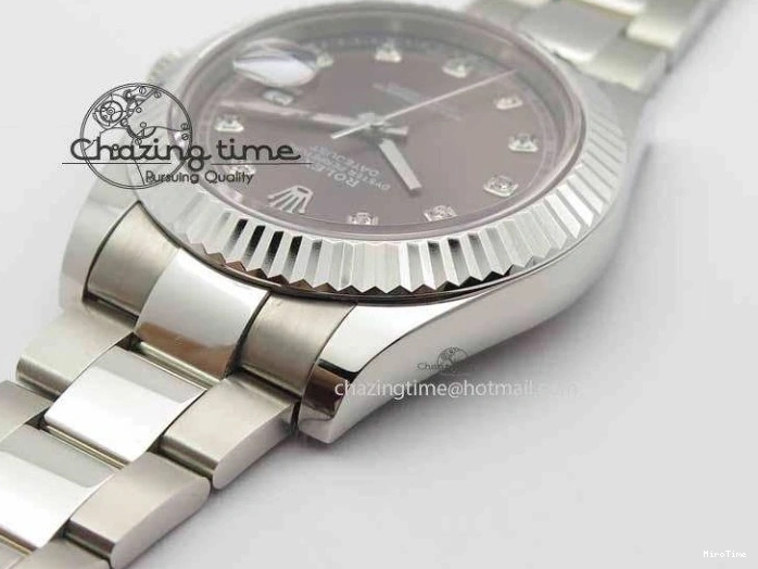 MiroTime 0505 Packable DateJust II 41mm SS BP Maker Best Edition Gray Dial Diam On SS Bracelet SA 3729